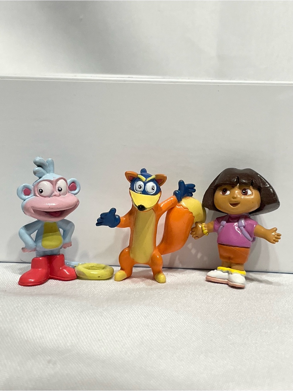 2003 DORA THE EXPLORER Viacom Figures, Dora, Boots & Swiper Excellent Condition